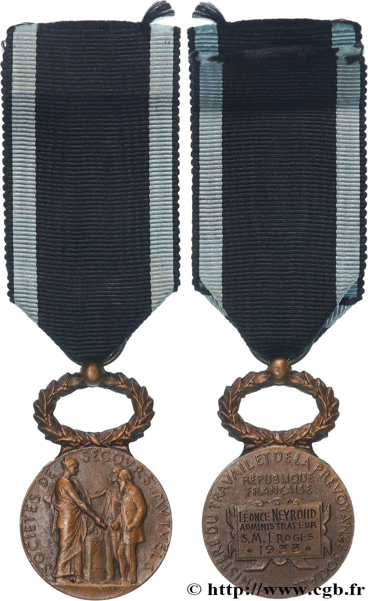 ASSURANCES Médaille, Société de secours mutuels AU