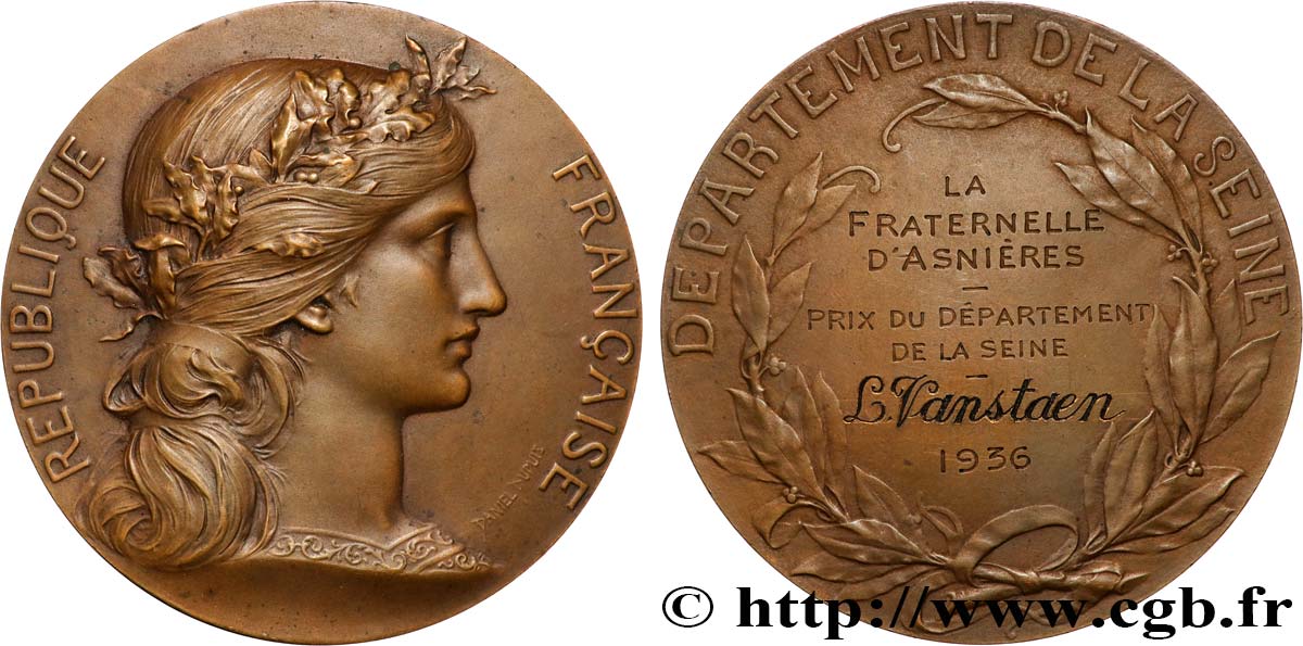 INSURANCES Médaille, La Fraternelle d’Asnières AU