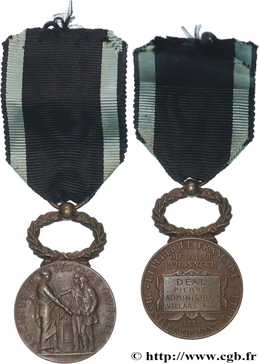 ASSURANCES Médaille, Société de secours mutuels TTB+