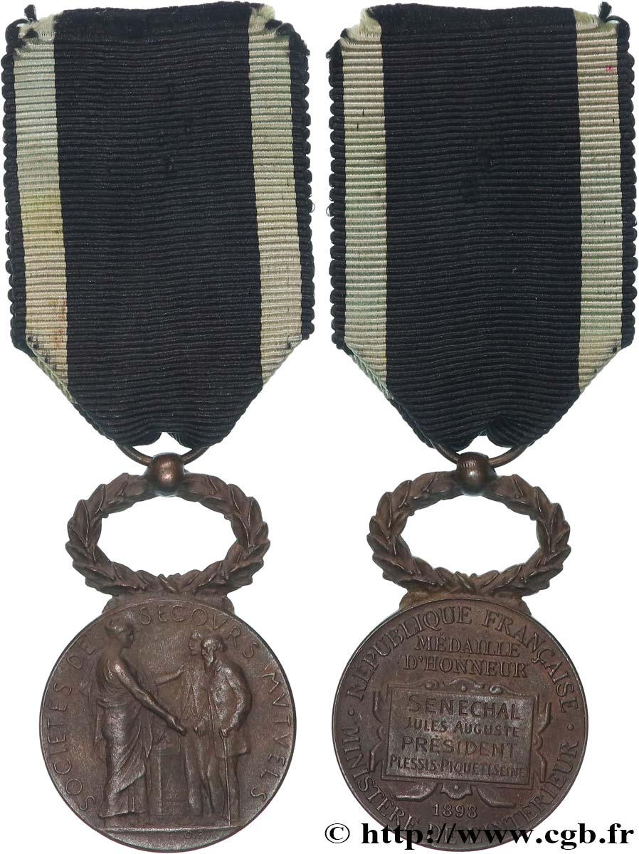 ASSURANCES Médaille, Société de secours mutuels TTB+