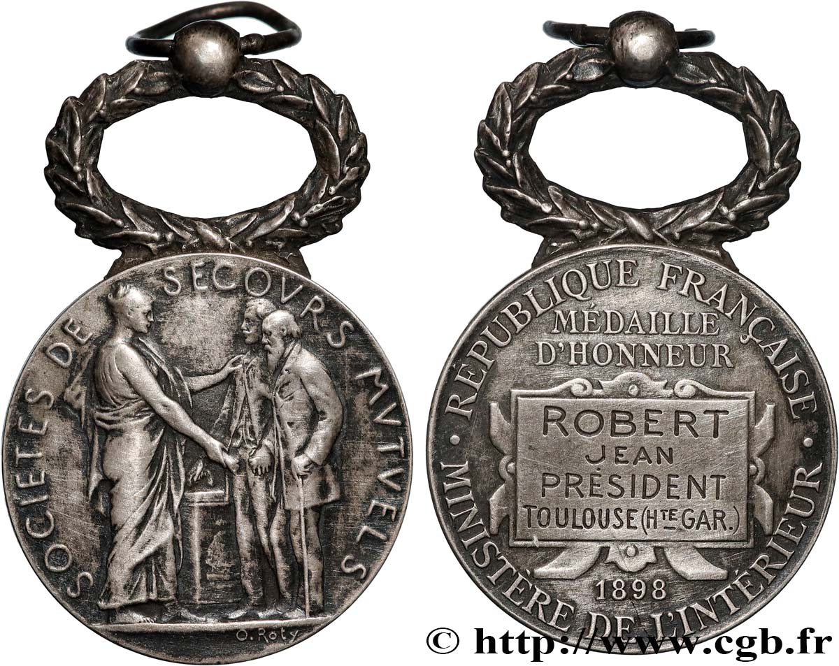 ASSURANCES Médaille, Société de secours mutuels TTB