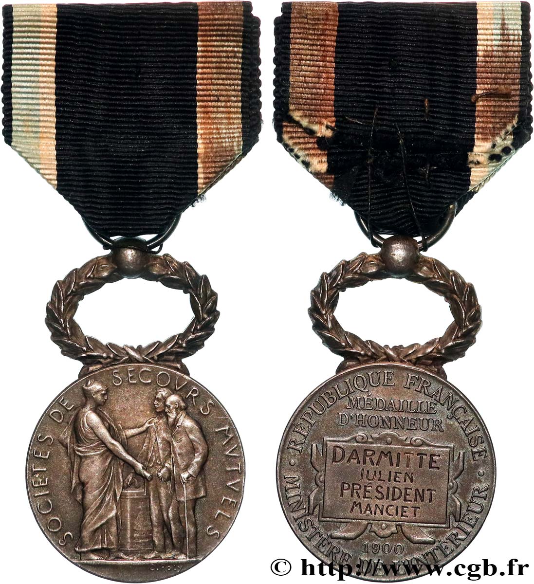 ASSURANCES Médaille, Société de secours mutuels AU