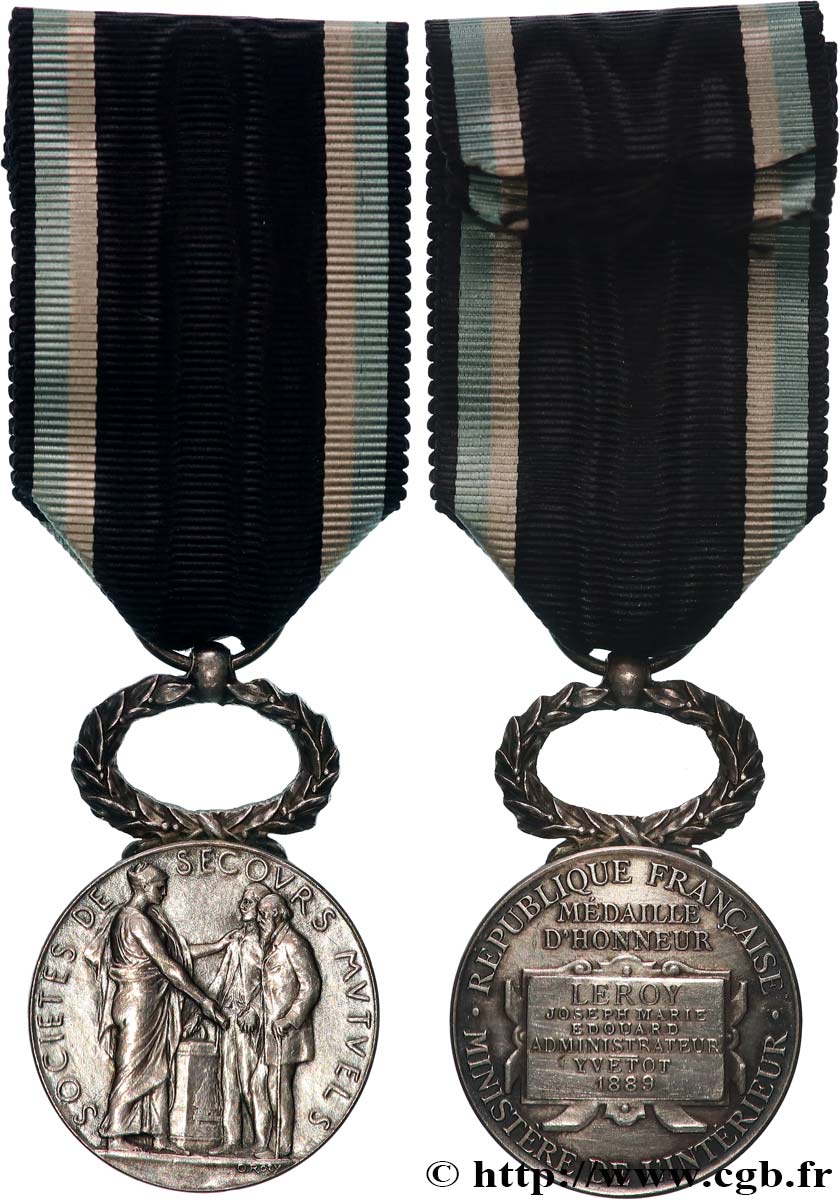 ASSURANCES Médaille d’honneur, Société de secours mutuels TTB+