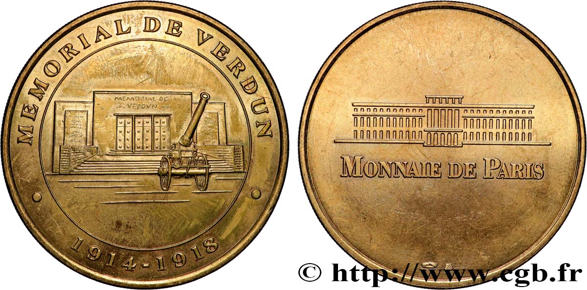MÉDAILLES TOURISTIQUES Médaille touristique, Mémorial de Verdun TTB+