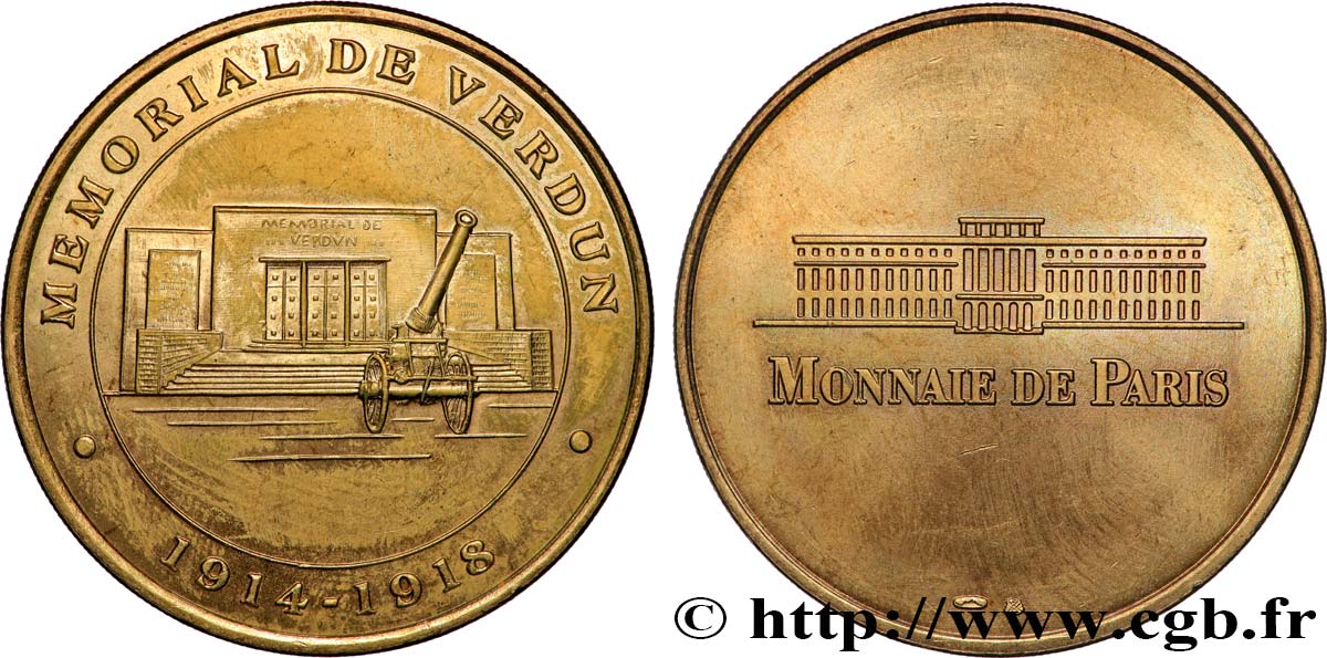 TOURISTIC MEDALS Médaille touristique, Mémorial de Verdun AU