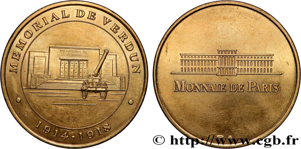 TOURISTIC MEDALS Médaille touristique, Mémorial de Verdun AU