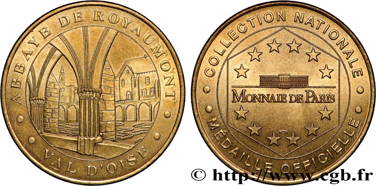 MÉDAILLES TOURISTIQUES Médaille touristique, Abbaye de Royaumont TTB+