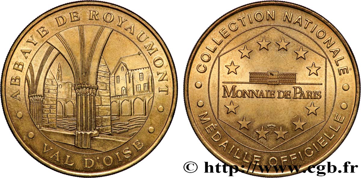 TOURISTIC MEDALS Médaille touristique, Abbaye de Royaumont AU