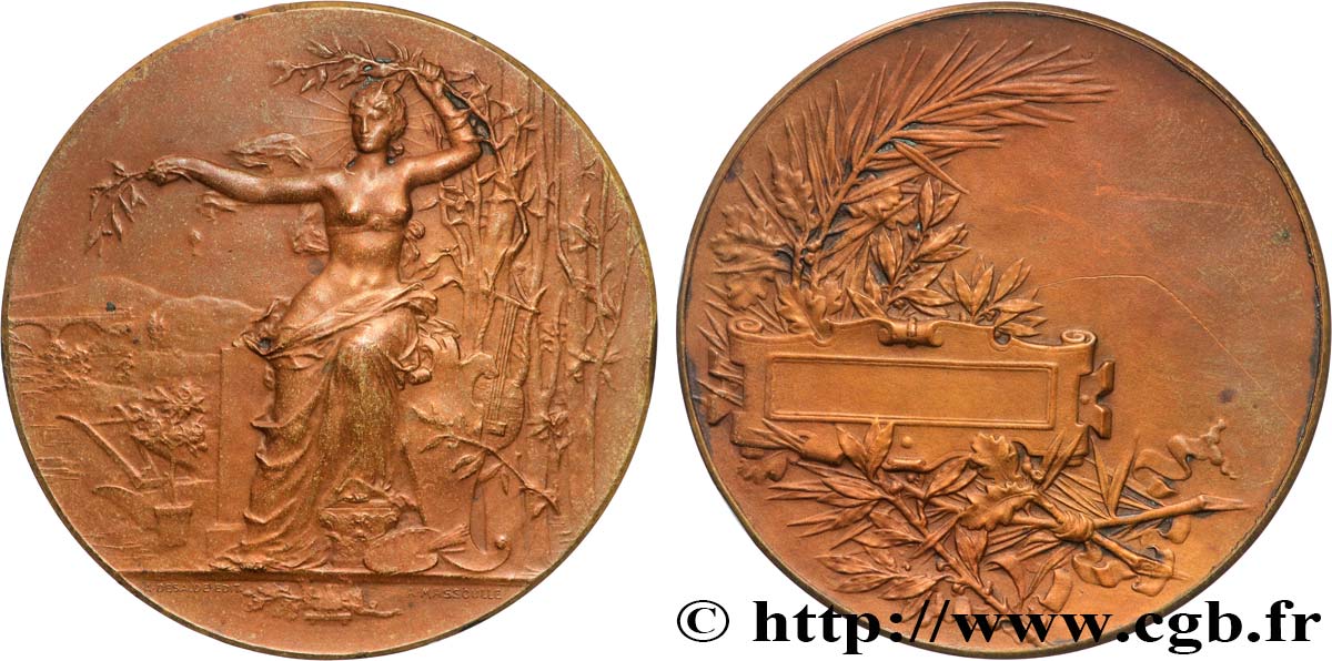 III REPUBLIC Médaille de récompense XF