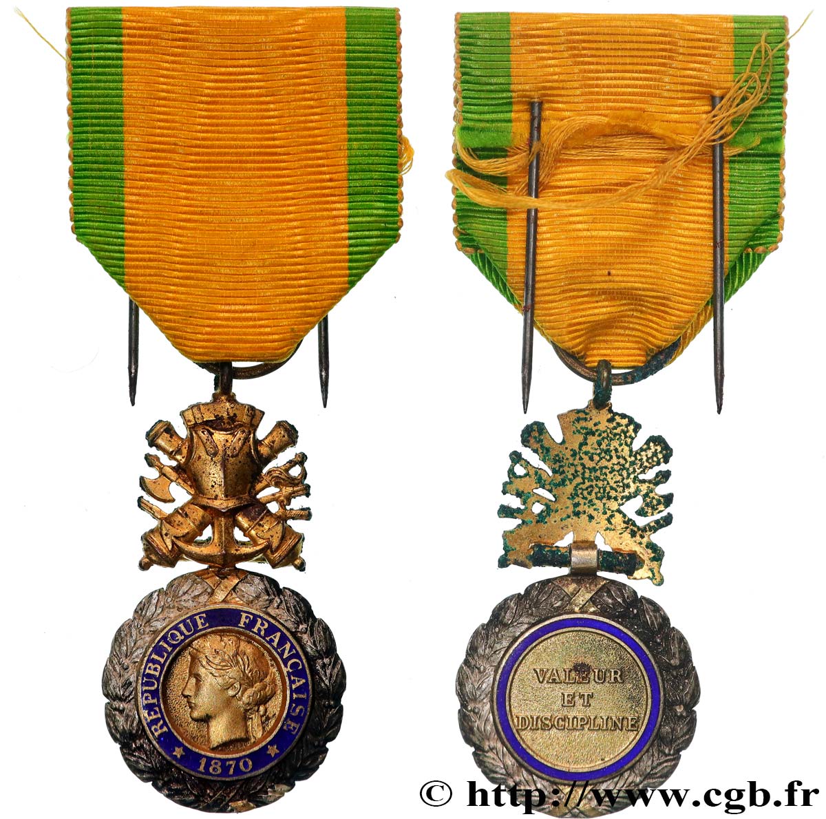 QUATRIÈME RÉPUBLIQUE Médaille militaire, sous-officier TTB