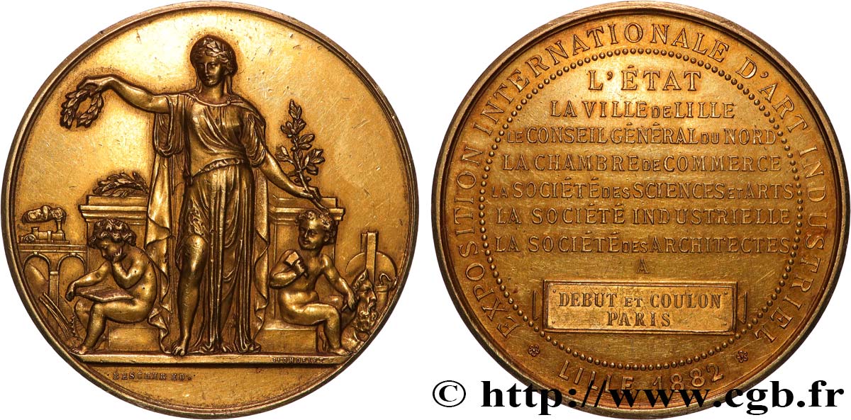 DRITTE FRANZOSISCHE REPUBLIK Médaille, Exposition Internationale d’Art Industriel SS
