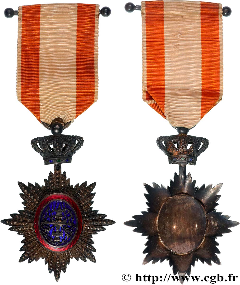 CAMBODGE Médaille, Chevalier de l’ordre royal du Cambodge TTB+