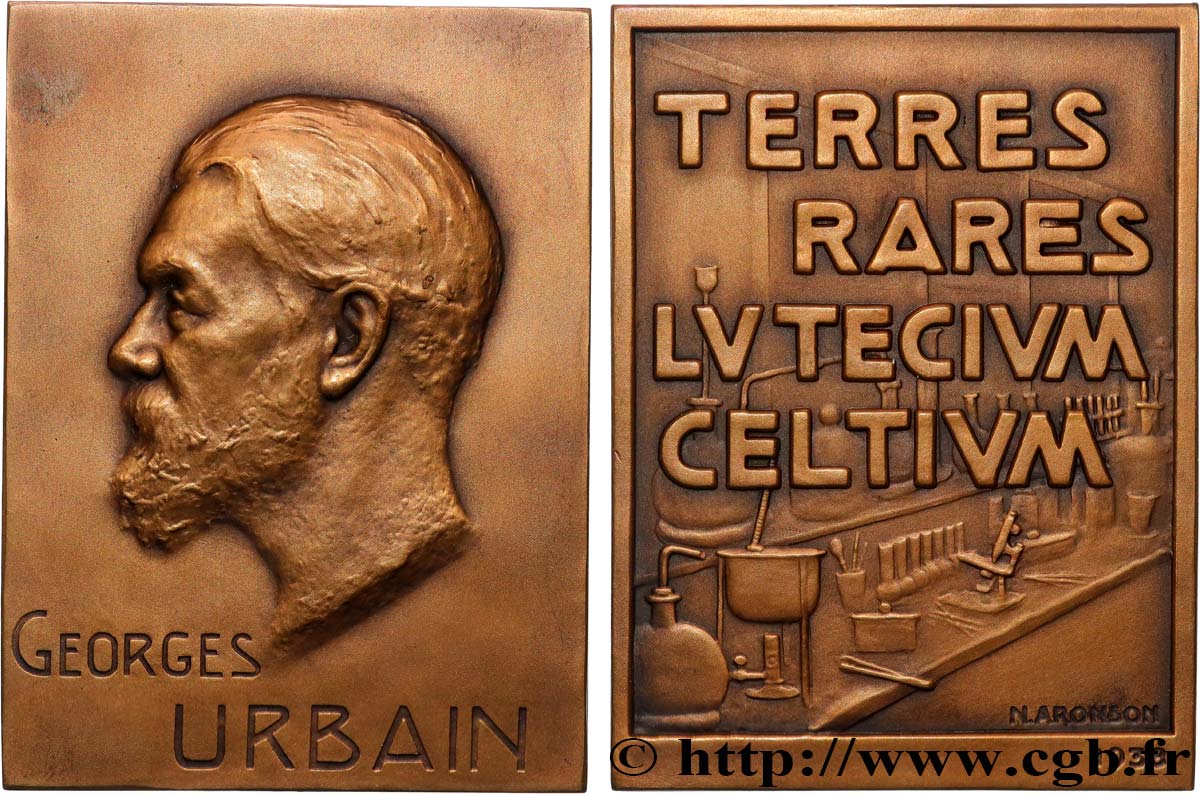 TERCERA REPUBLICA FRANCESA Plaquette, Georges Urbain EBC