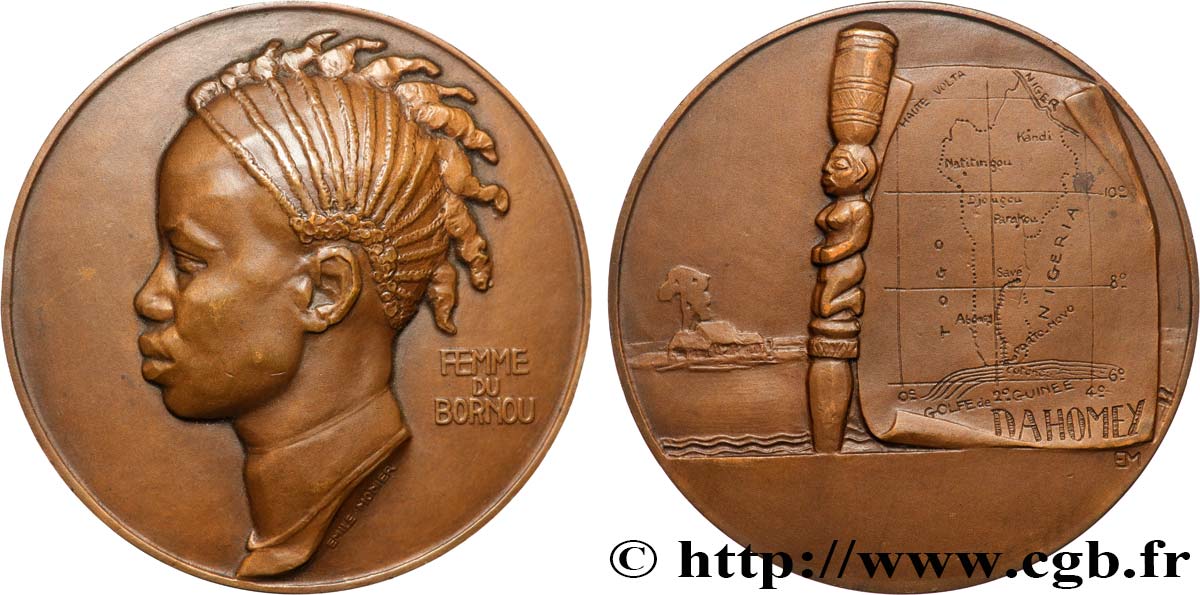 TERZA REPUBBLICA FRANCESE Médaille, Femme du Bournou q.SPL