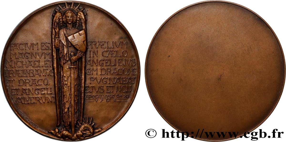 MÉDAILLES RELIGIEUSES Médaille, Archange Michel TTB+