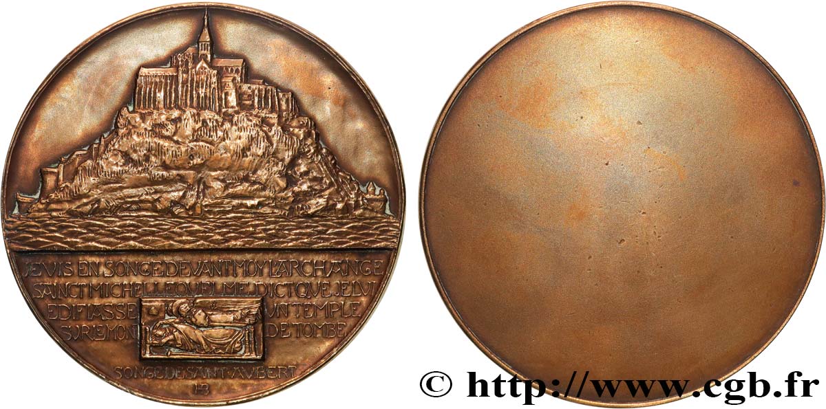 MÉDAILLES RELIGIEUSES Médaille, Mont Saint Michel TTB