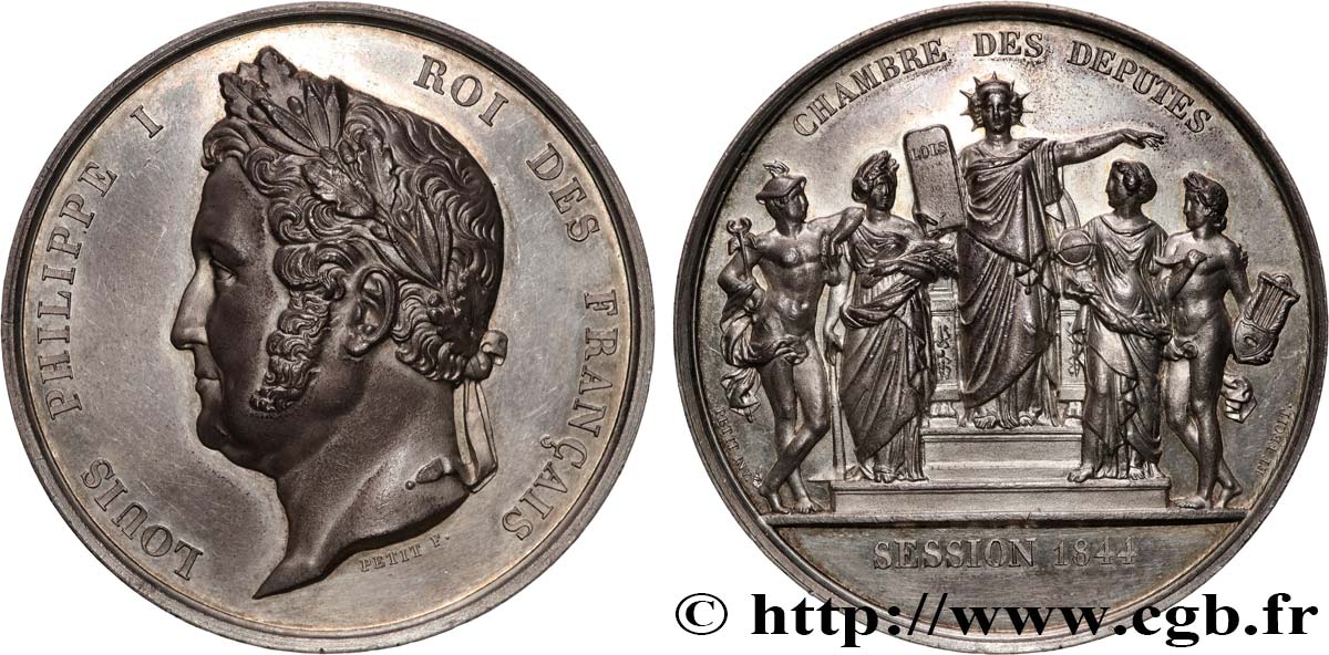 LOUIS-PHILIPPE I Médaille parlementaire, Session 1844 AU