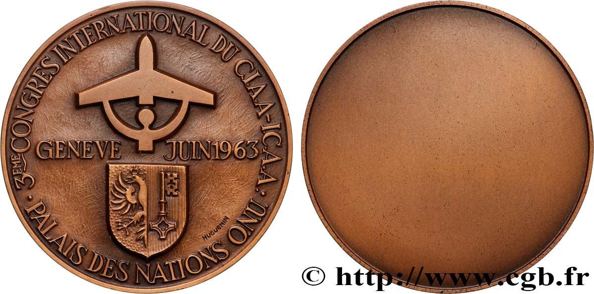 SUISSE - CONFÉDÉRATION HELVÉTIQUE Médaille, 3e congrès international SUP