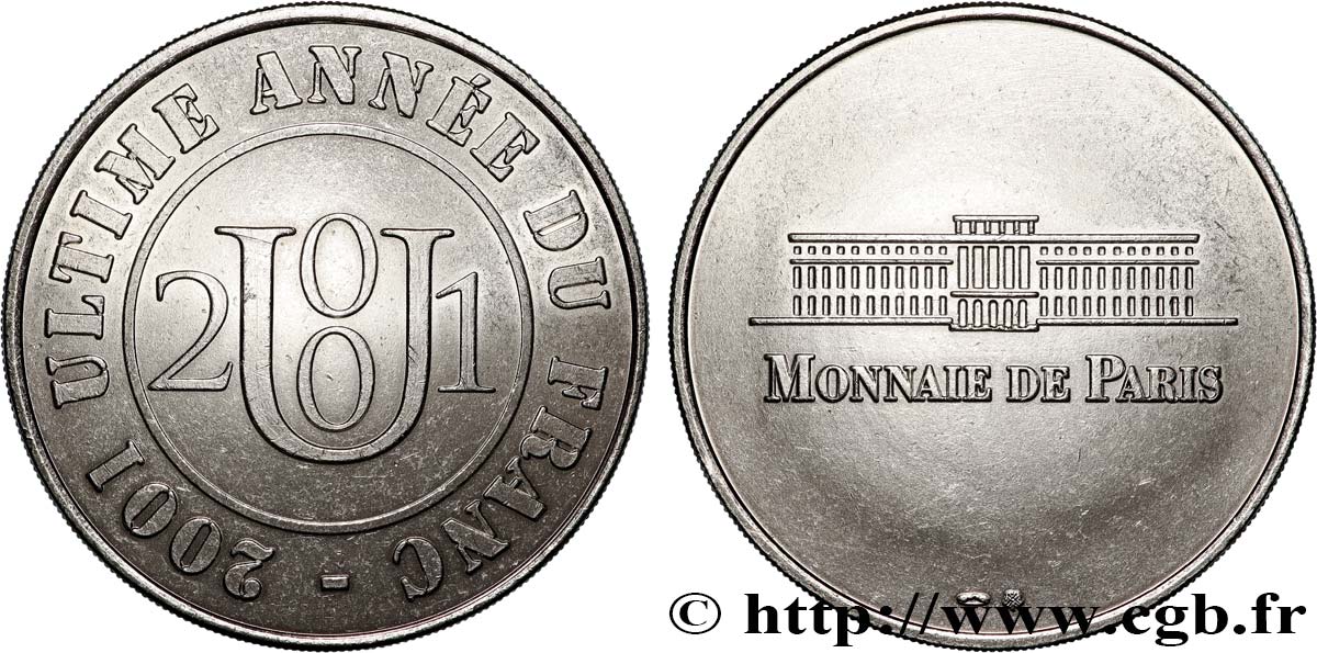 QUINTA REPUBBLICA FRANCESE Médaille, Ultime année du Franc q.SPL