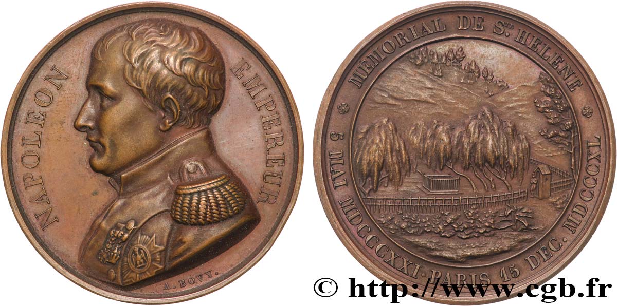 LOUIS-PHILIPPE Ier Médaille du mémorial de St-Hélène TTB+