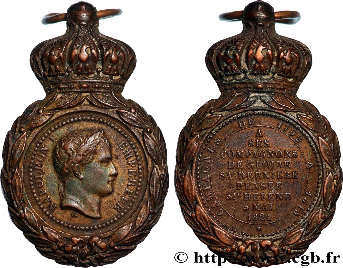 NAPOLEON S EMPIRE Médaille de Sainte-Hélène XF