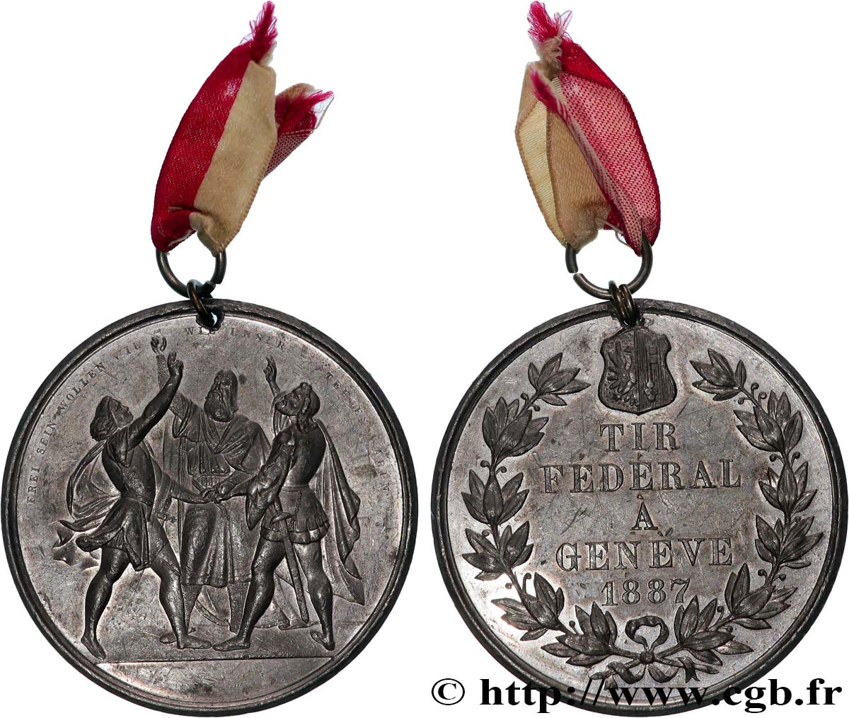 SUISSE Médaille, Souvenir du Festival Fédéral de Genève TTB+