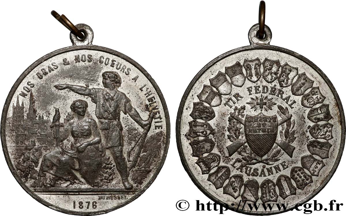 SUISSE Médaille, Tir fédéral de Lausanne BB