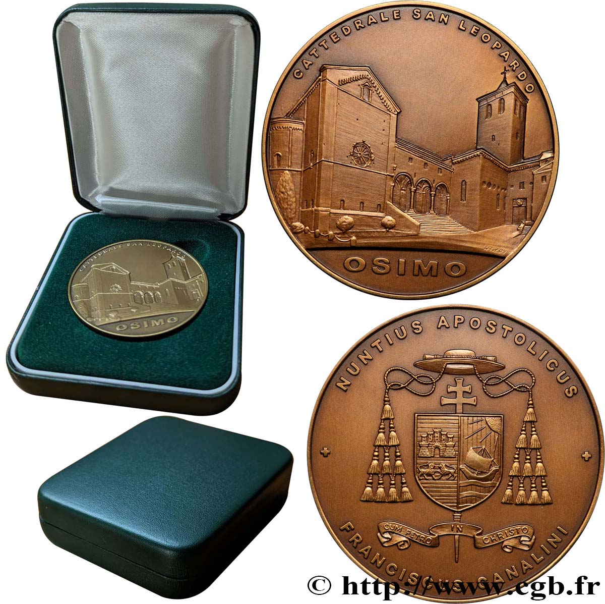 VATIKANSTAAT UND KIRCHENSTAAT Médaille, Cathédrale d’Osimo VZ