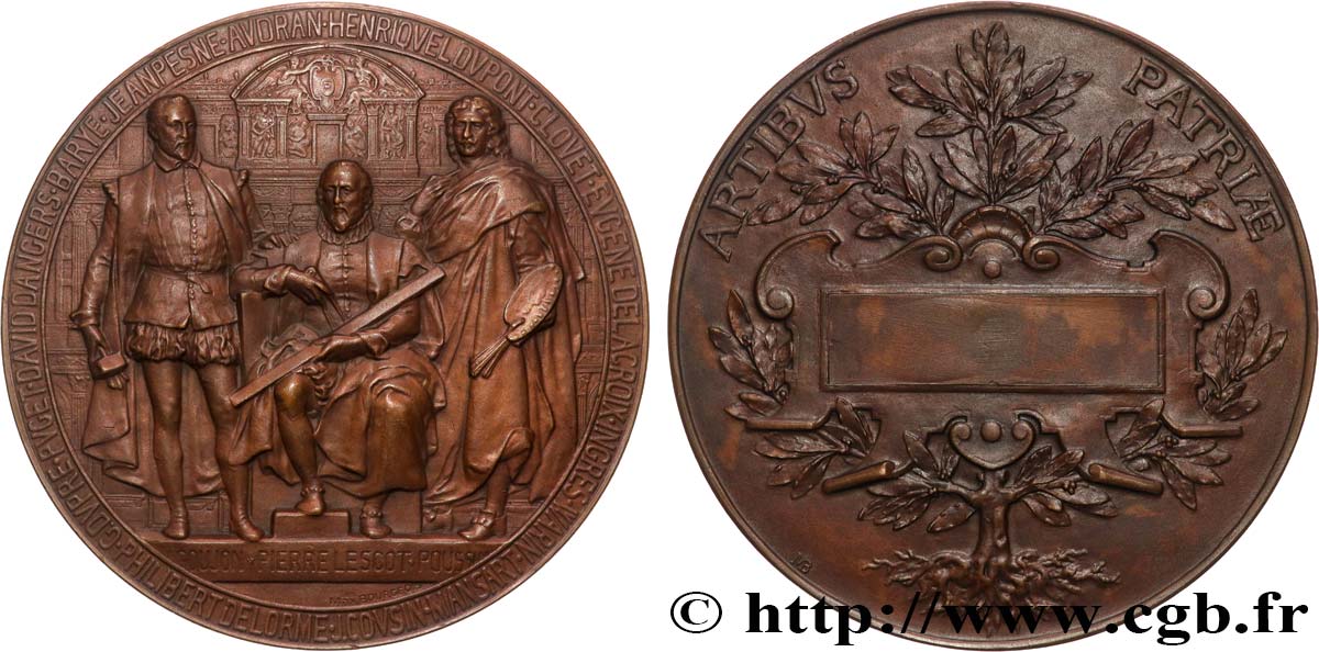 ARTISTES : GRAVEURS, PEINTRES, SCULPTEURS Médaille, Artibus Patriae MBC+