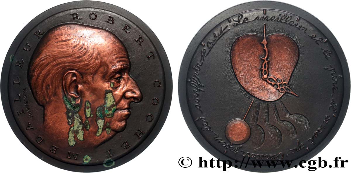 ARTISTES : MUSICIENS, PEINTRES, SCULPTEURS Médaille, Le médailleur Robert Cochet, n°5 SS/VZ