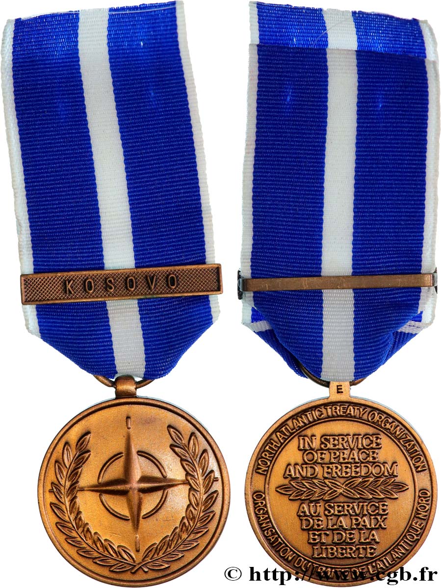 KOSOVO Médaille, Organisation du Traité de l’Atlantique, Kosovo TB+