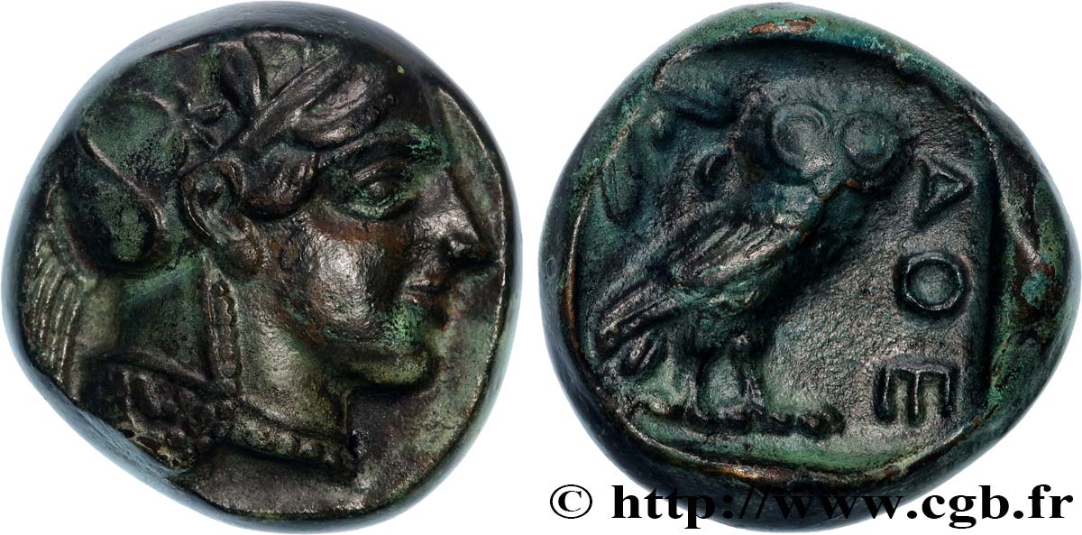 ATTIKA - ATHEN Médaille, Reproduction d’un tétradrachme d’Athénes SS