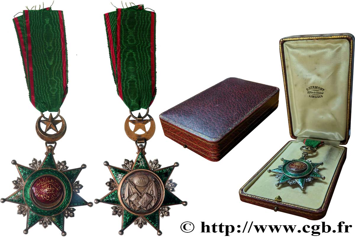TURQUIE - EMPIRE OTTOMAN Médaille, Ordre de l’Osmanié, Nishani Osmani, insigne de cou SUP