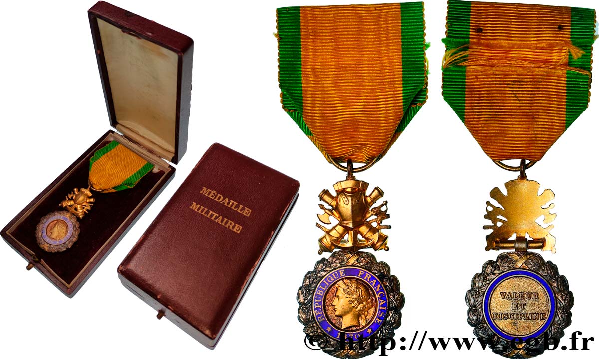 TERCERA REPUBLICA FRANCESA Médaille militaire, sous-officier EBC