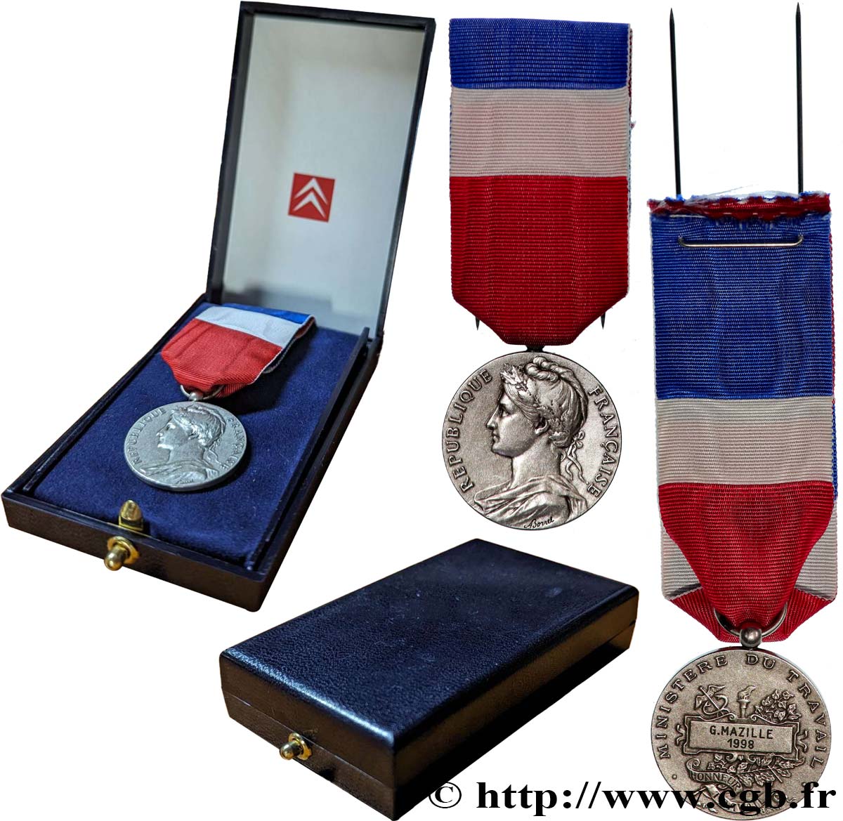 QUINTA REPUBBLICA FRANCESE Médaille d’honneur du Travail, Ministère du Travail q.SPL