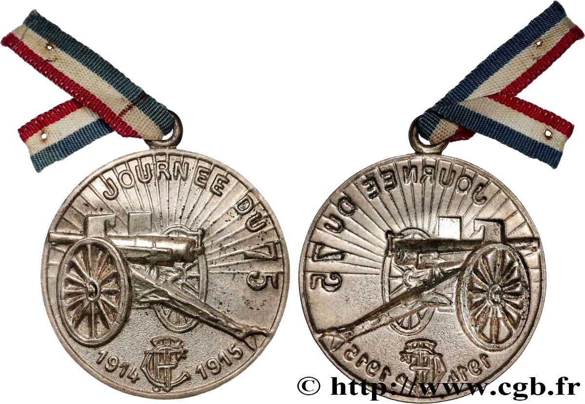 III REPUBLIC Médaille, Journée du 75 AU
