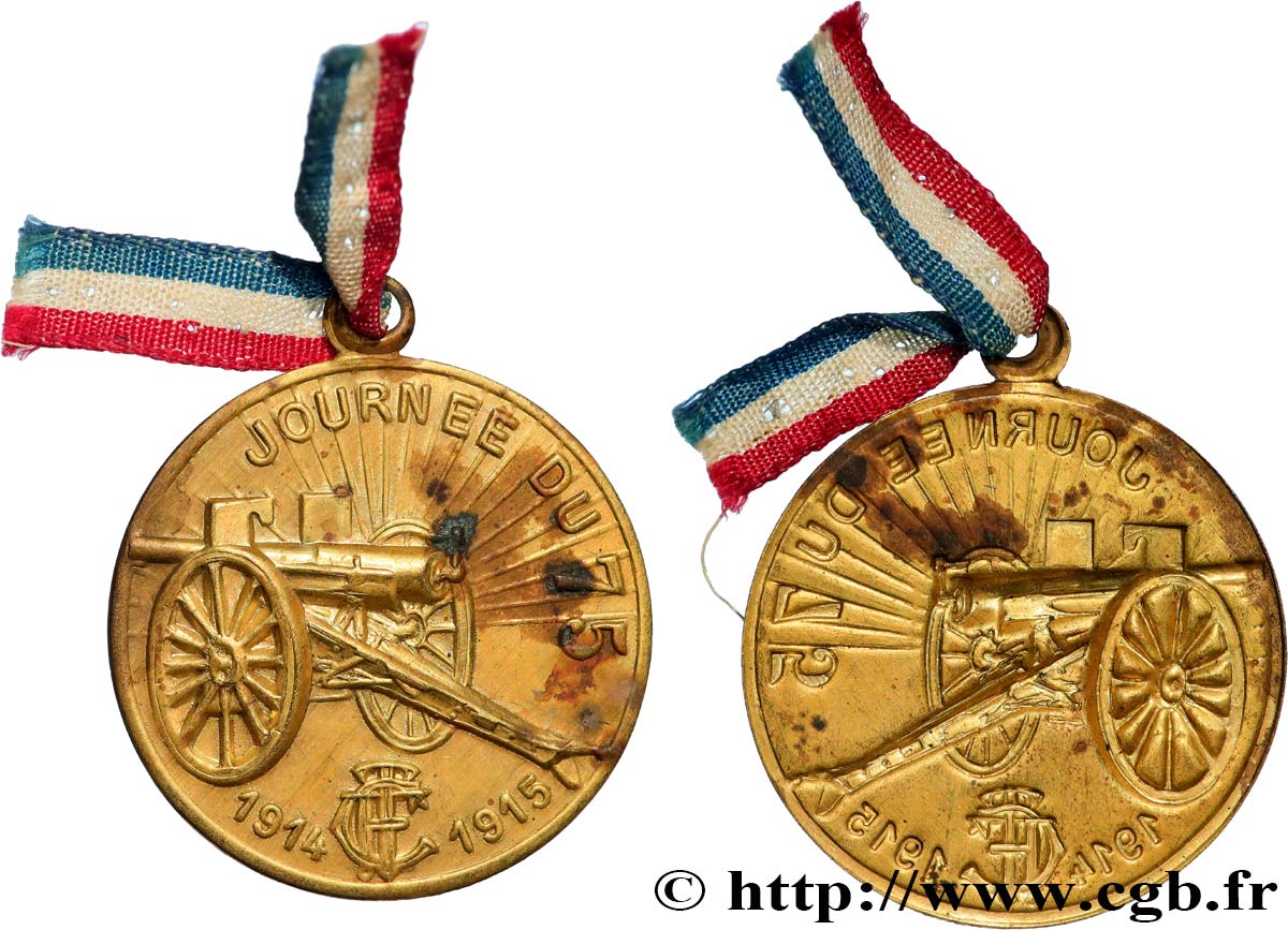 TERZA REPUBBLICA FRANCESE Médaille, Journée du 75 BB