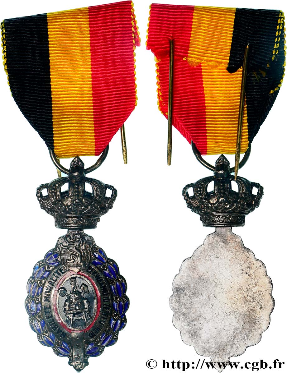BÉLGICA Médaille de travail, Habileté et moralité MBC