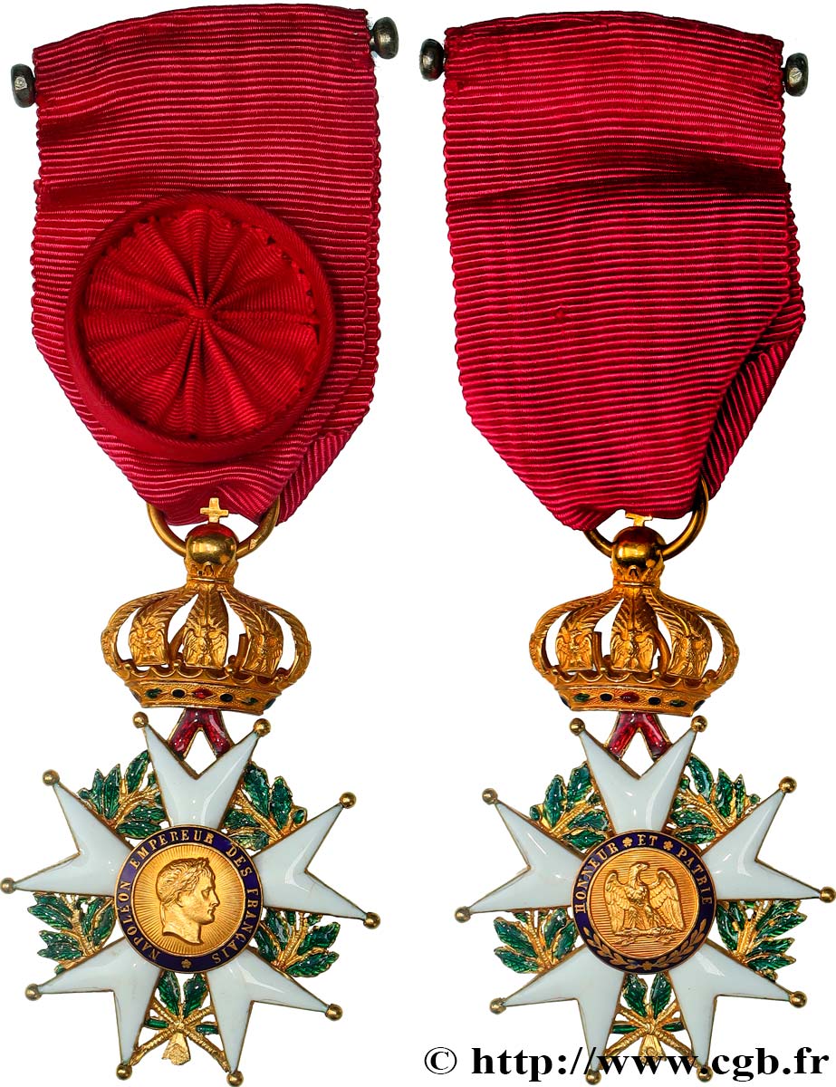 SECONDO IMPERO FRANCESE Médaille, Légion d’honneur, Croix d’officier, modèle second empire q.SPL