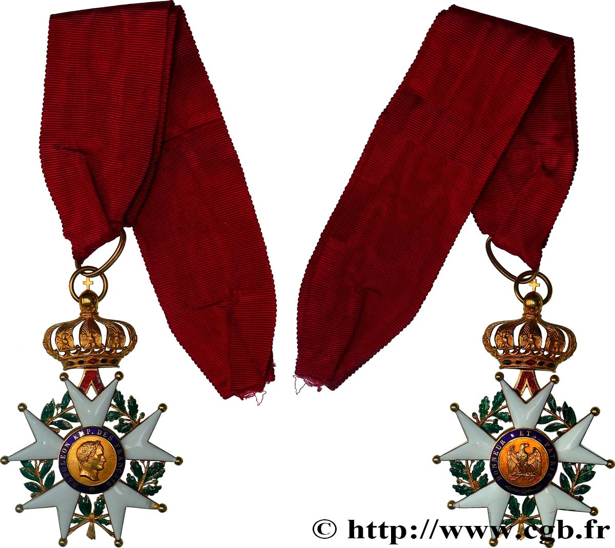 ZWEITES KAISERREICH Médaille, Légion d’honneur, Bijou de Commandeur, modèle second empire fVZ