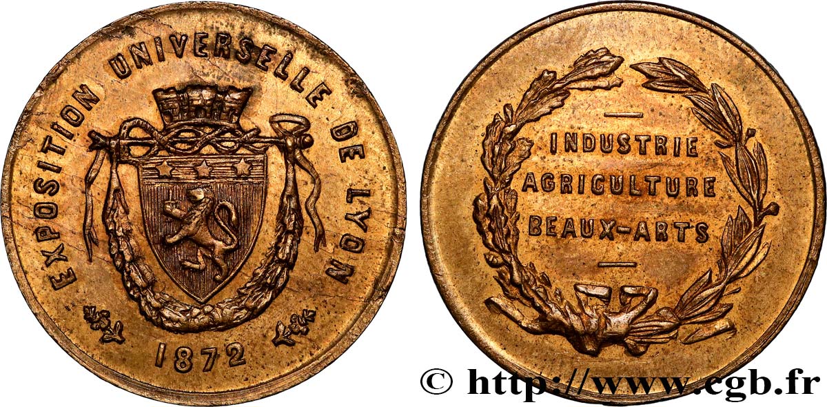 LYON AND THE LYONNAIS AREA (JETONS AND MEDALS OF...) Médaille, Exposition Universelle XF