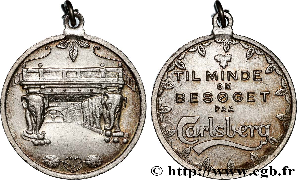 DINAMARCA Médaille, En mémoire de la visite à Carlsberg SPL
