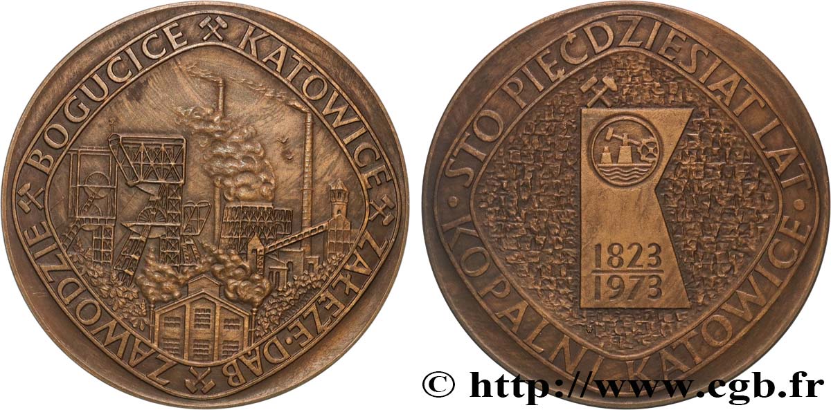 POLAND Médaille, Mine de Katowice AU