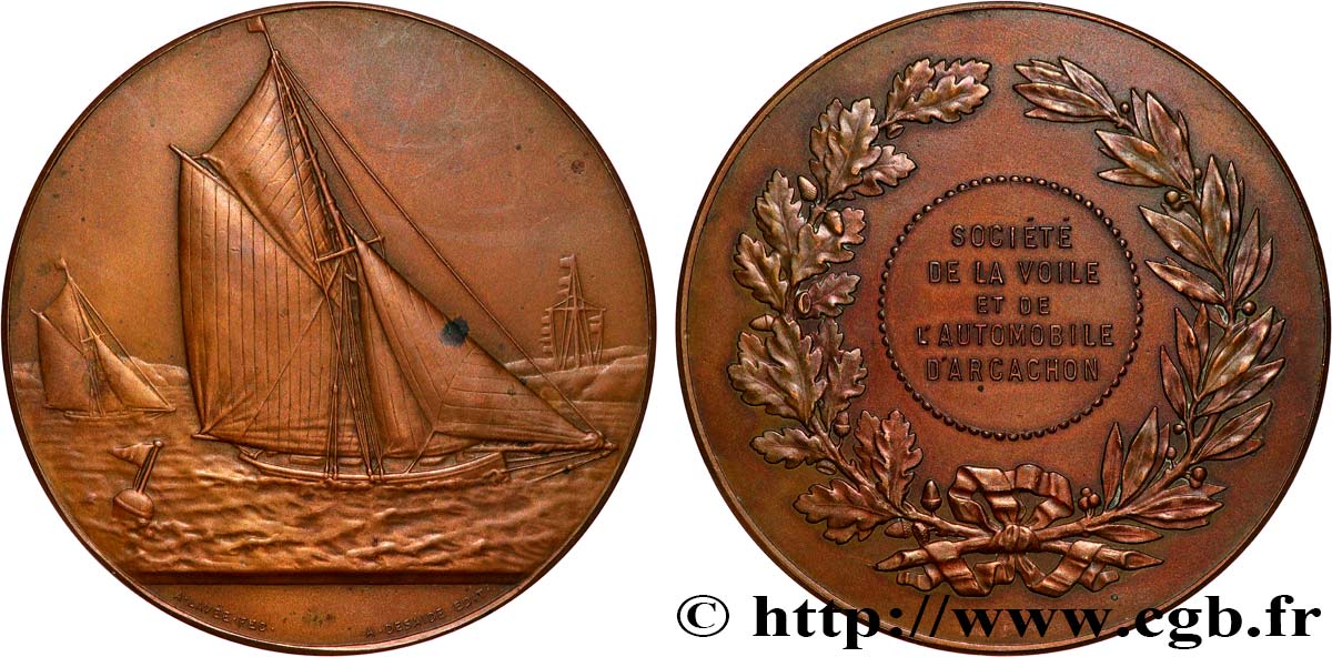 SPORT UNIONS Médaille, Société de la voile et de l’automobile d’Arcachon AU