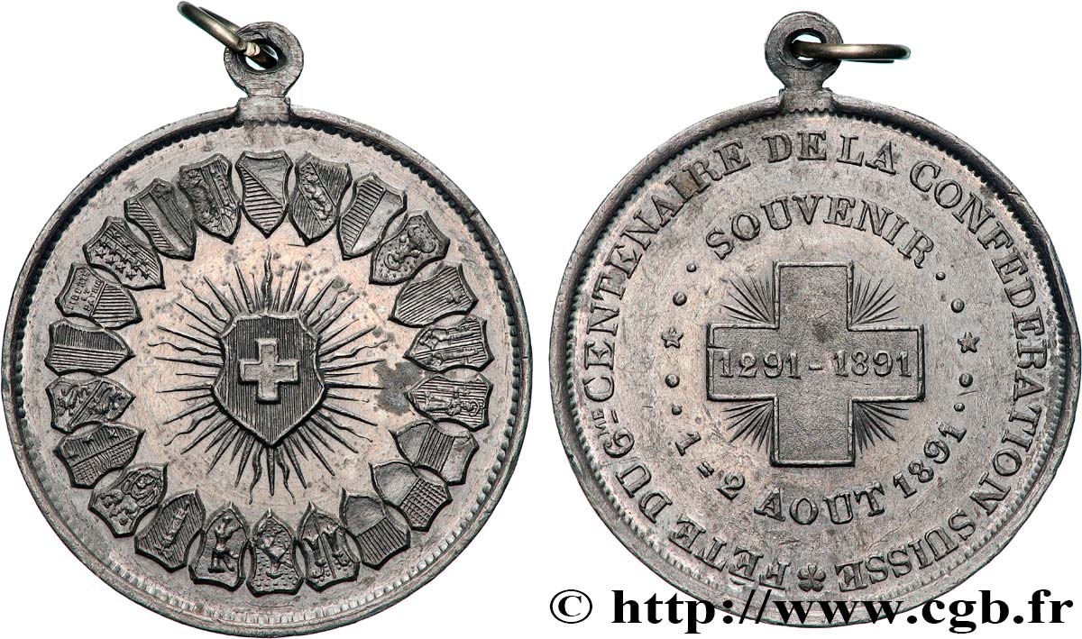 SUIZA - CANTÓN DE BERNA Médaille, Souvenir, 700e anniversaire de Bern MBC
