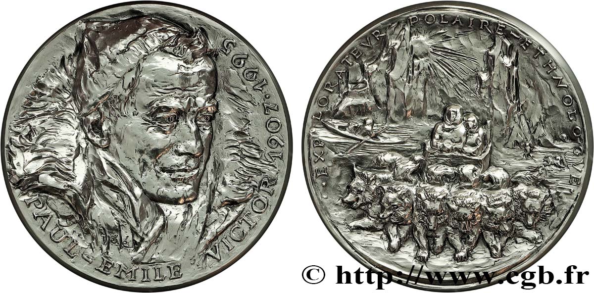 V REPUBLIC Médaille, Paul-Emile Victor AU