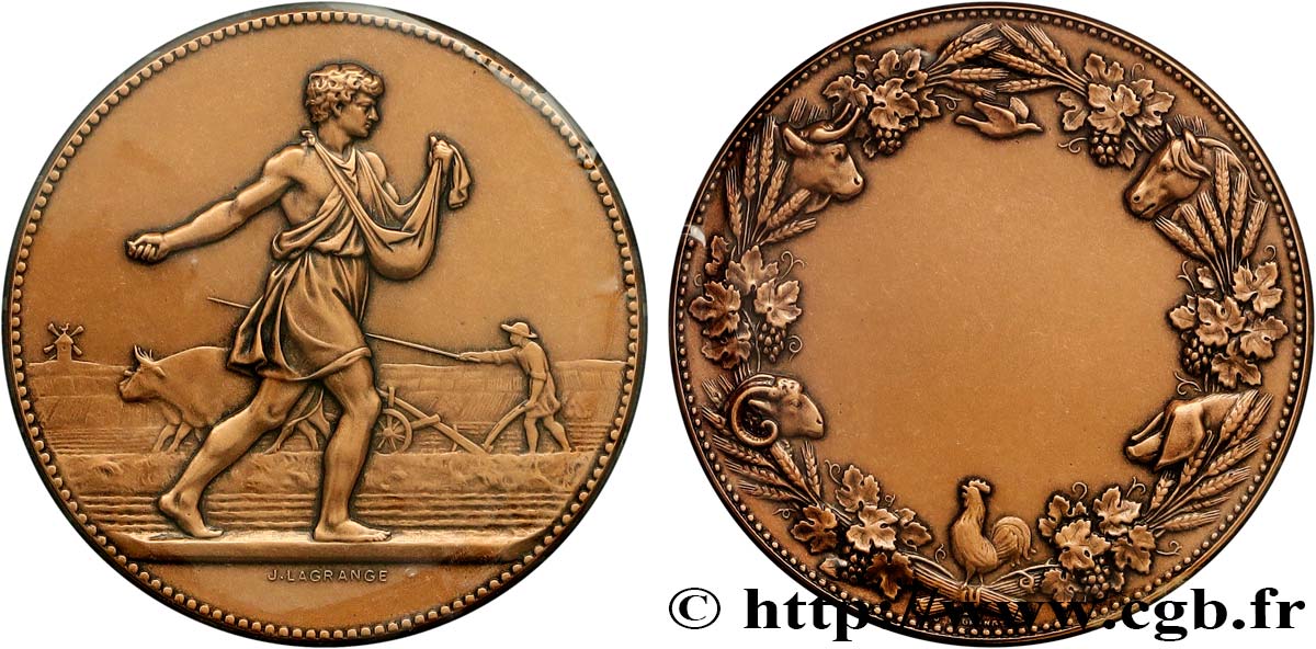 TROISIÈME RÉPUBLIQUE Médaille de récompense, refrappe FDC