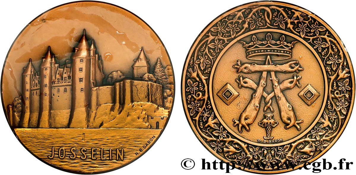 MONUMENTS ET HISTOIRE Médaille, Château de Josselin FDC