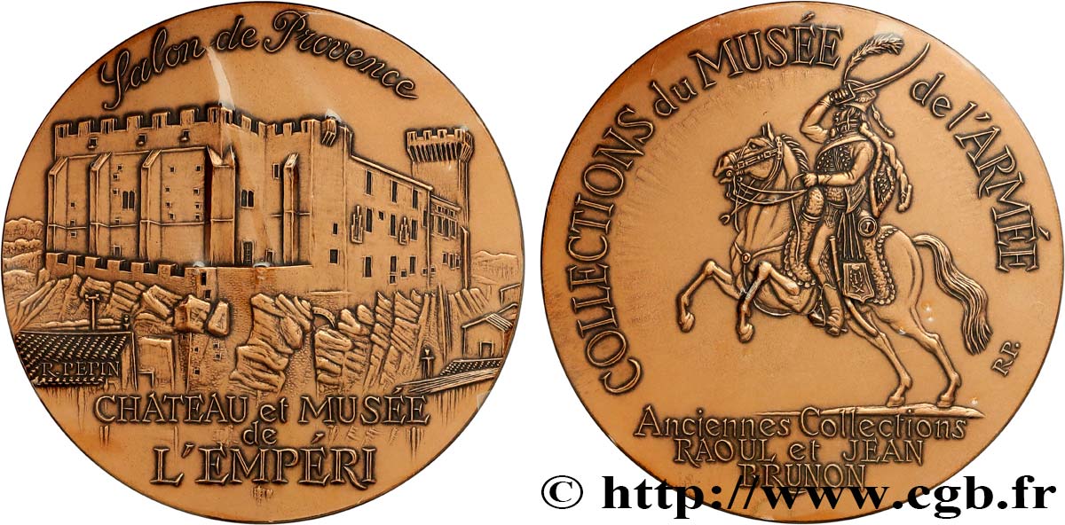 MONUMENTS ET HISTOIRE Médaille, Château de l’Empéri et Musée de l’armée à Salon-de-Provence, refrappe FDC