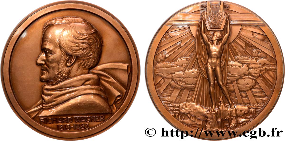 ARTISTS : MUSICIANS, PAINTERS, SCULPTORS Médaille, Richard Wagner AU